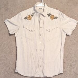 Taylor Stitch Embroidered Snap Button Shirt